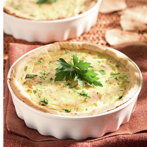 Quiche de calabacín, puerro y salmón ahumado