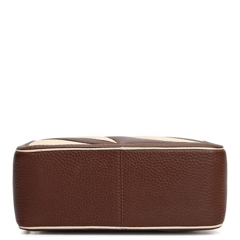 Small Wax Leather Sling - Espresso & Marshmallow – Da Milano