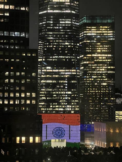 One World Trade Center building in New York lit up in tricolour to ...