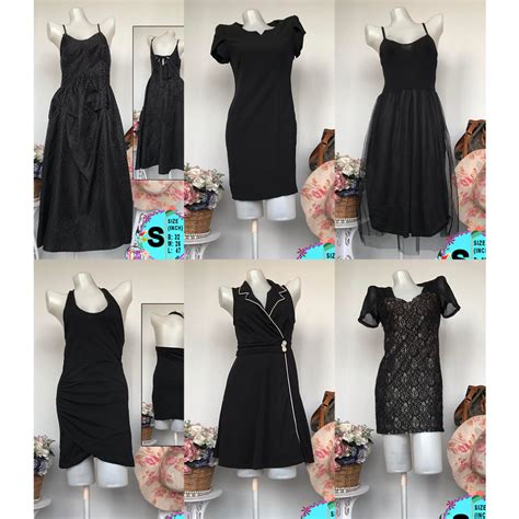 Thrifted Black Casual Dresses (small) | Shopee Philippines