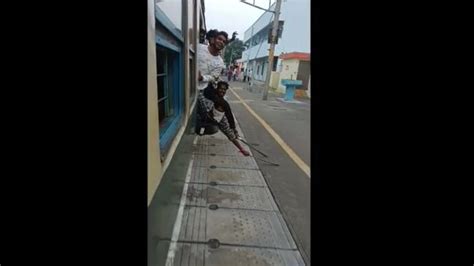 Video of Chennai students dragging machetes along rail platforms ...