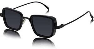 Buy PIRASO Rectangular Sunglasses Black For Men & Women Online @ Best ...