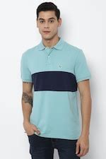 Buy American Eagle Men Blue Colorblock Polo Shirt Online