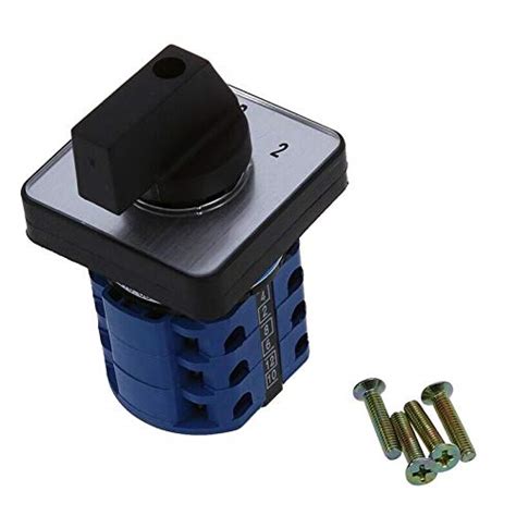 PRAV® 3 Positions On-Off-On Changeover Control Rotary Cam Switch 20A ...