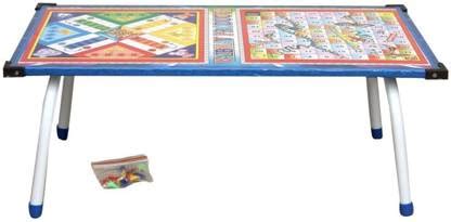 Stylbase Wooden Ludo, Snakes and Ladders Printed Foldable Study Table ...