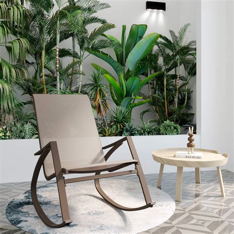 Buy Rocking Lounge Chair, Patio Rocker Chair, Living Room Chair with ...
