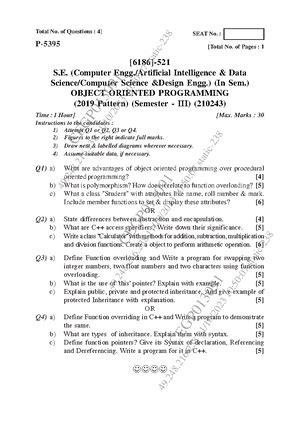 Insem FDS Solution - Q) a) Define the following terms with suitable ...