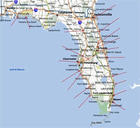 Map Of Florida Showing Panama City