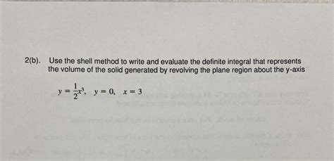 Image result for Write Integral Using Shell Method Y X 2