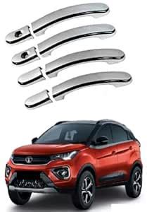 Trigcars Chrome Plated T A T A Nexon Car Door Handle Covers Exterior ...