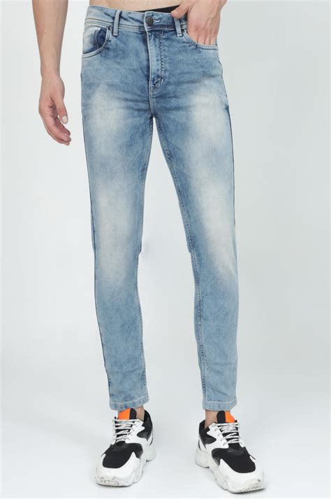 Shop Stylish Mens Sky Blue Jeans Online in India