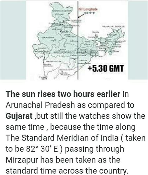 the sun rises two hours earlier in arunachal Pradesh as compared to ...