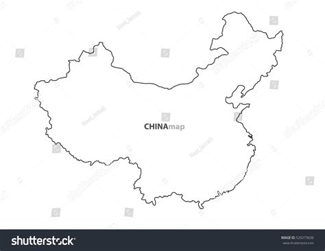 Outline map of china
