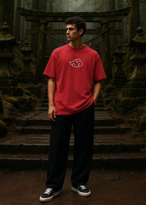 Itachi Uchiha Premium Red Oversized T-shirt For Men – Kwabey