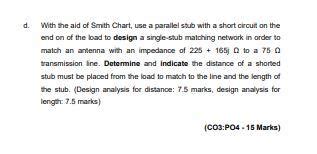 Image result for Smith Chart Parallel Stub