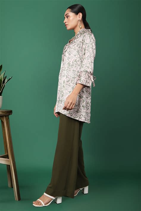 Gemma Printed Tunic With Details – Tamiska.com