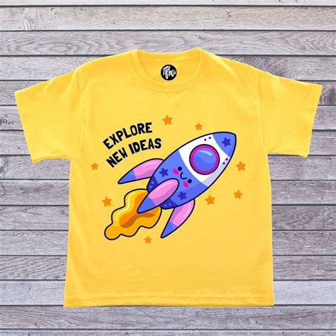 Explore New Ideas Space Theme Kid's TShirt – T Bhai