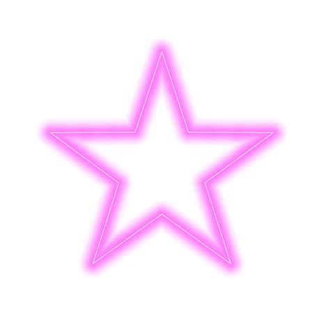 Pink Neon Star Transparent Background Clipart 29197010 PNG