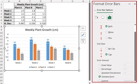 Image result for Excel 2013 Adding Error Bars