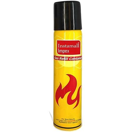 Instamall Aluminum Gas Lighter Refill Can,100 ML Pack of 1 : Amazon.in ...