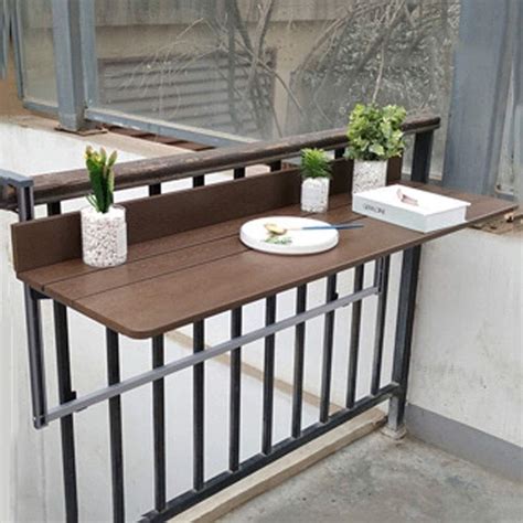 Buy Balcony Hanging Table Folding Balcony table Floating Shelves Home ...