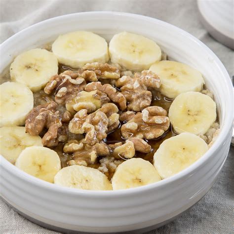 Banana Nut Oatmeal Recipe - Deliciously Plated