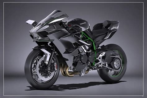 Buy Kawasaki Ninja H2R Super Bike Poster, 12 x 18 Inch, Multicolor ...