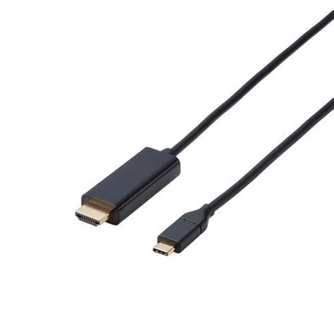 エレコム MPA-CHDMIY30BK3 USB-C HDMI 変換ケーブル 3m 取り回しやすい 4K／60Hz対応 Windows Mac ...