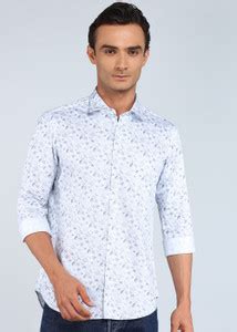 INTEGRITI Men Floral Print Casual Blue Shirt - Buy INTEGRITI Men Floral ...