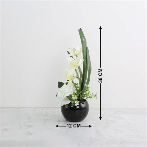 Buy Gardenia Orchid Artificial Flower in Pot from Home Centre at just ...