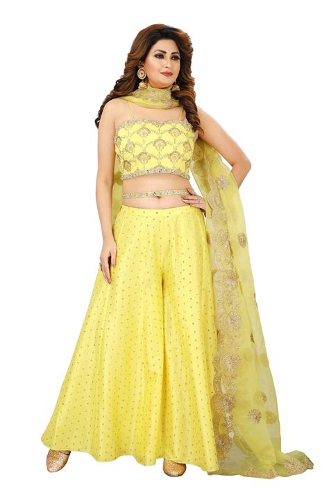 Indian Dresses for Women | Enchanting Palazzo Set – Mehr By Pretty