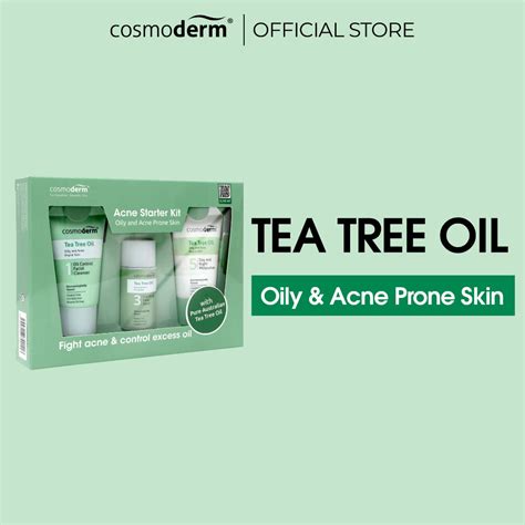COSMODERM TEA TREE OIL ACNE STARTER KIT (GREEN) | Shopee Malaysia