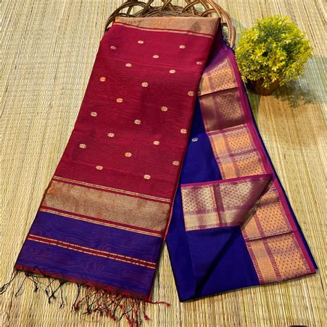 Maheshwari Silk Cotton Butta Sarees