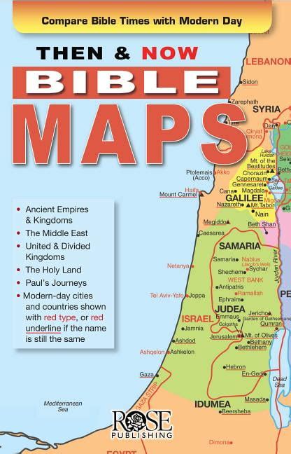 Then & Now Bible Maps Pamphlet : Compare Bible Times India | Ubuy
