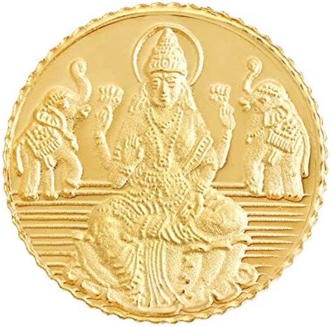 Bangalore Refinery 3gm 24k (999) Goddess Lakshmi Yellow Gold Coin ...