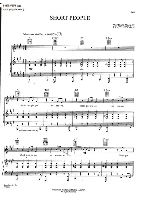 Movie Soundtrack-Short People Sheet Music pdf, - Free Score Download ★