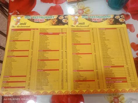 Menu at Imli The restaurant, Ranchi