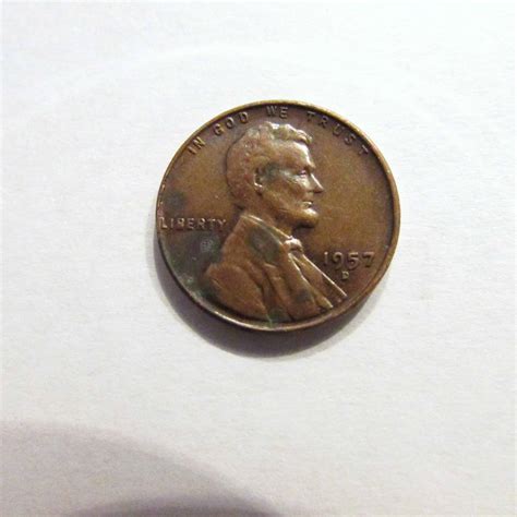 1957 Wheat Penny Value: are "D", No mint mark worth money?