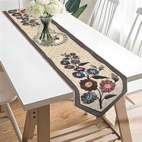 Buy Kuber Industries 13x72 Inch Soft Velvet Dining Table Runner 6 ...