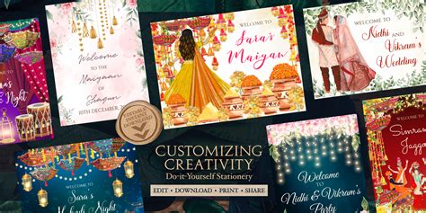 Indian Wedding Invitation Cards, Hindu Wedding Cards, DIY Wedding Card ...