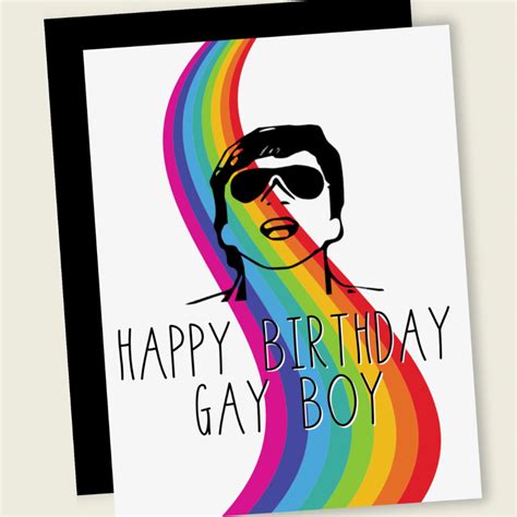 Happy Birthday Gay Boy Birthday Card - Peepa's