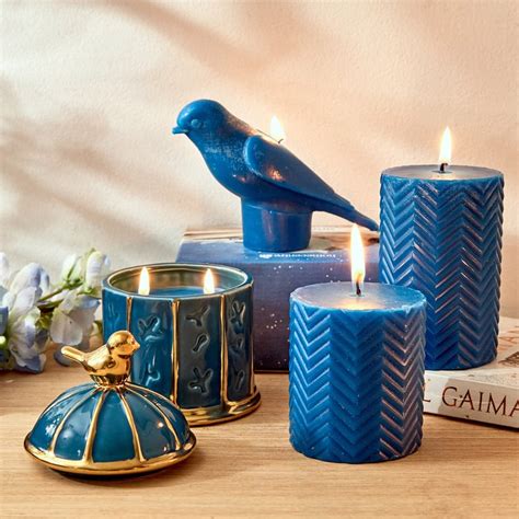 Buy Redolence Egyptian Blue Cotton Linen Scented Jar Candle from Home ...
