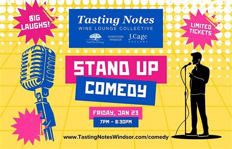 Comedy Night at Tasting Notes, Tasting Notes - Wine Lounge Collective ...