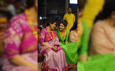 पुष्पा 2 के गाने 'किसिक' के लॉन्च से पहले वाराणसी पहुंचीं श्रीलीला, मां ...