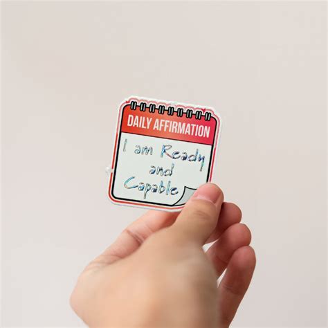 Motivational Sticker Set: Affirmation & Gratitude (Silver ...