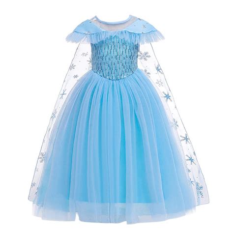 Hopscotch Girls Sequin Embellished Maxi Gown In Blue Color For Ages 2-3 ...