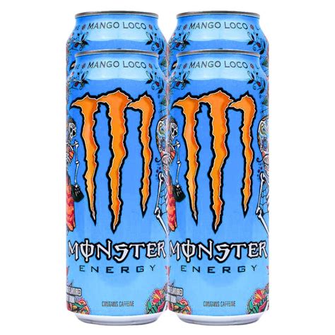 Monster Energy Drink Mango Loco 4x500ml - Superb Hyper
