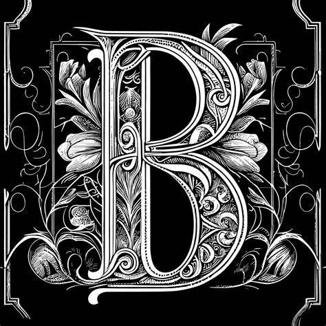 Fancy Letter B