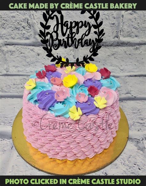 Floral theme cake. Order cake online | Gurugram, Noida and Greater ...