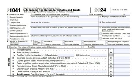 Image result for How to File Form 1041
